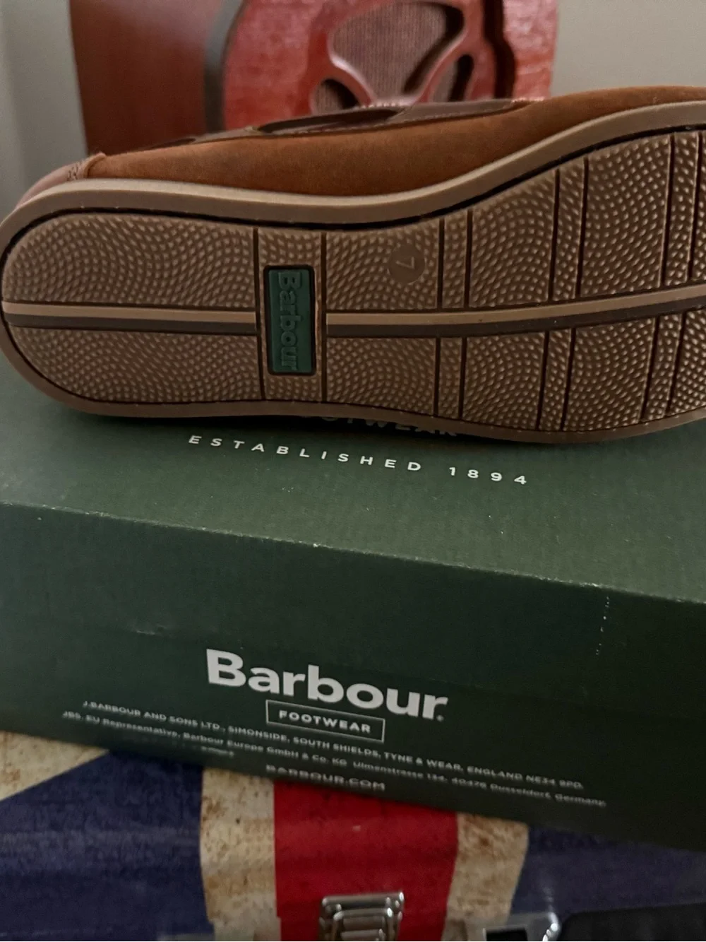 Barbour Men's Tan Leather Chukka Moc Boot